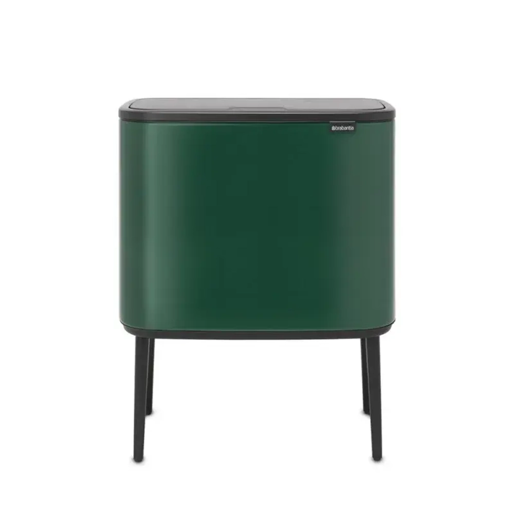 Brabantia Bo Touch 11+23л контейнер для мусора для переработки бутылок зеленый