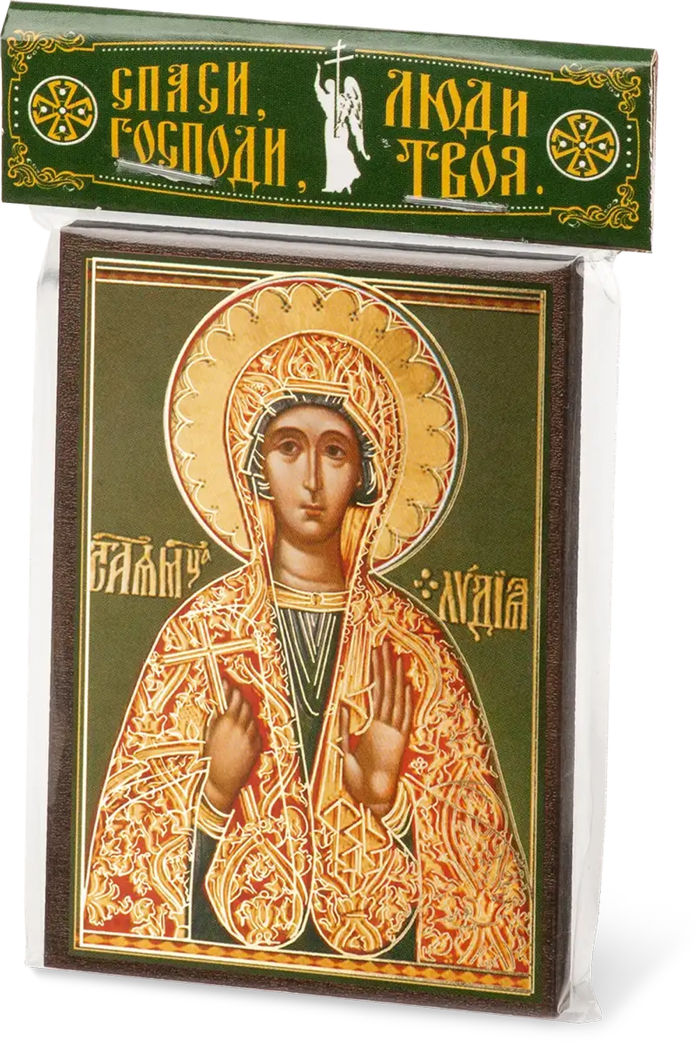 Икона "Лидия Иллирийская" 6х9 на МДФ-6