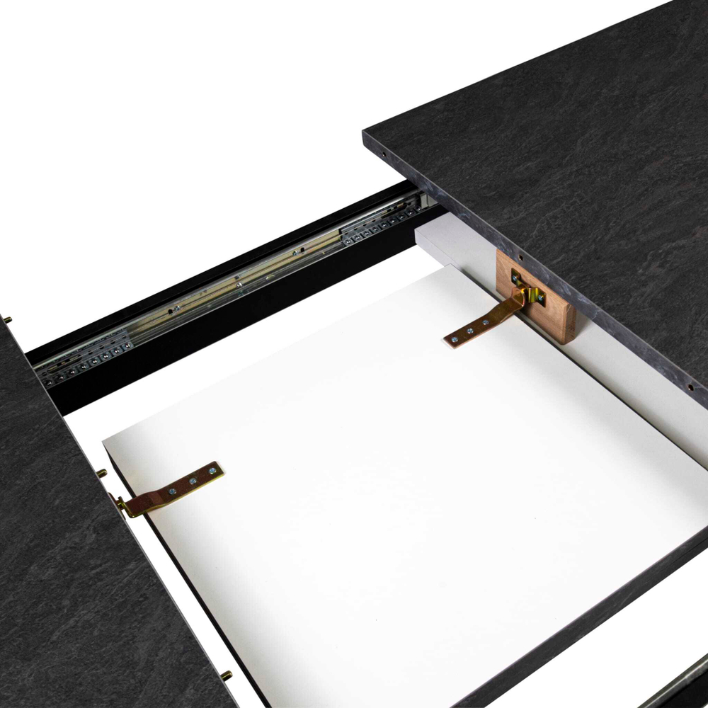 Графит (СитПарад) Стол обеденный раздвижной (столешница - пластиковое покрытие)