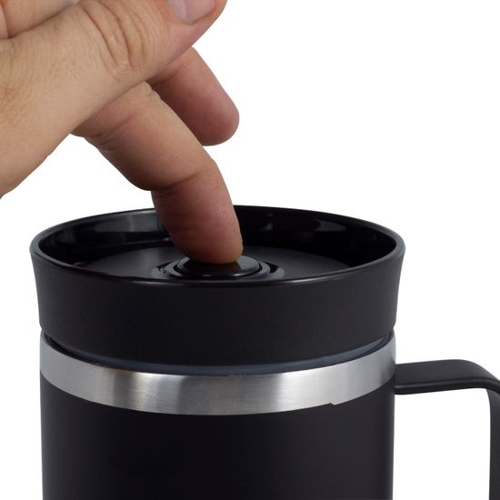 Термокружка 360 мл. из нержавеющей стали Kamille KM-2038 с ручкой