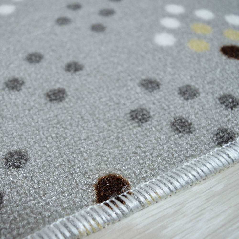 Коврик 50*50см Люксор Люкс Принт с вырезом, серый в ассортименте