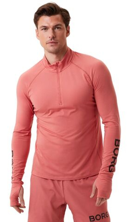 Куртка теннисная Bjorn Borg Borg Midlayer Half Zip - faded rose