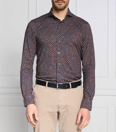 рубашка Emanuel Berg - темно-синий(ML-Marseille SFJ4)