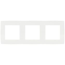 Рамка для розеток и выключателей ЭРА Серия 12 12-5003-01М на 3 поста, белый матовый