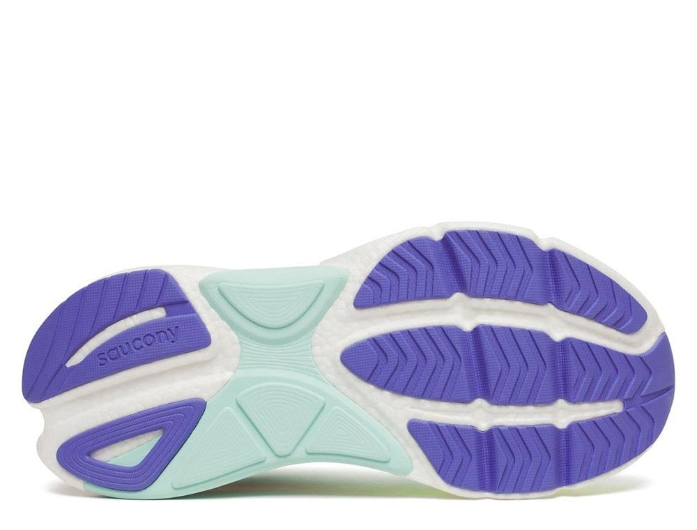 Кроссовки для бега женские Saucony Omni 23 ST W Зелёно-оранжевые