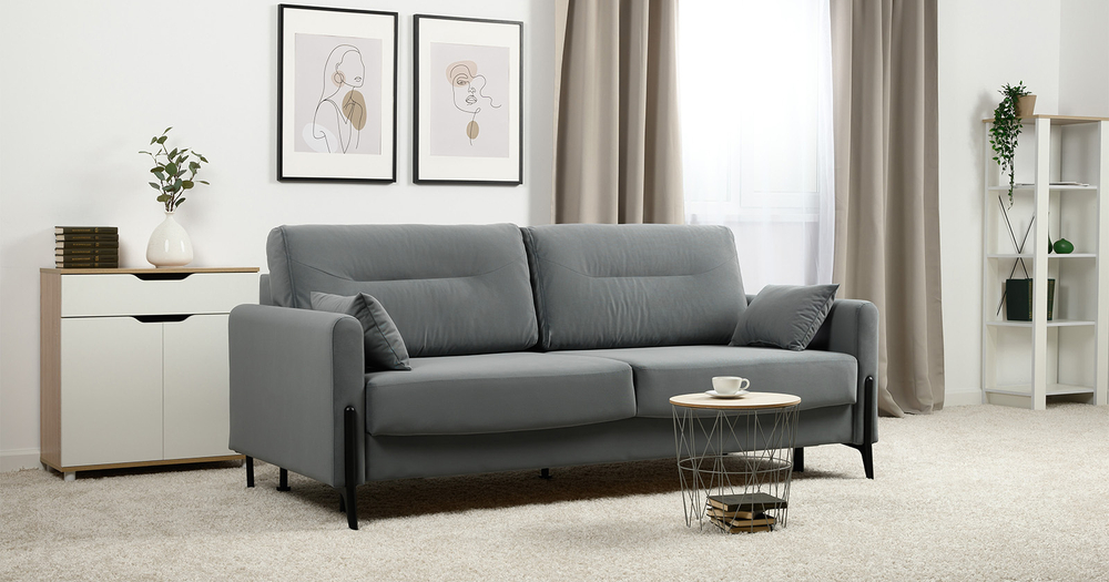 Барселона диван-кровать (СЕРО-ГОЛУБОЙ)