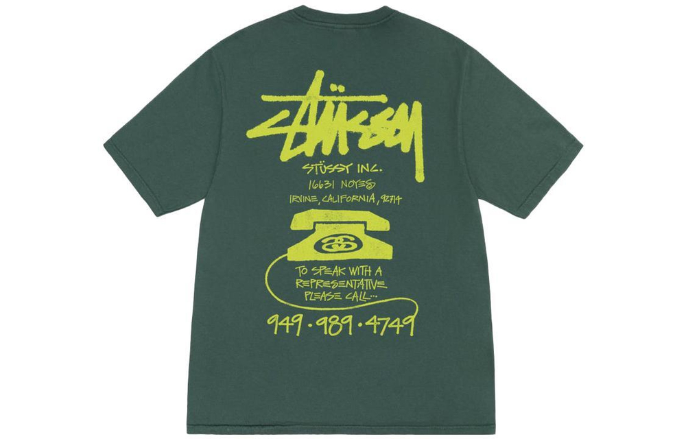 Футболки Stussy FW23 OLD PHONE TEE PIGMENT DYED T, 1904942H