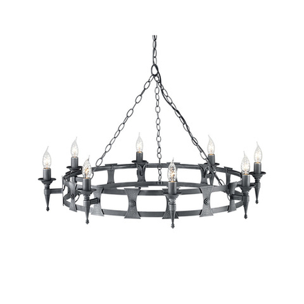 Люстра SAX8-BLK-SIL Elstead Lighting