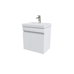 Тумба с умывальником подвесная с дверцами IDDIS Zodiac, белая, 50 см, ZOD5CD0i95K