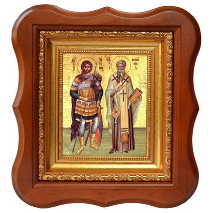 Артемий и Мелетий Антиохские. Икона на холсте.