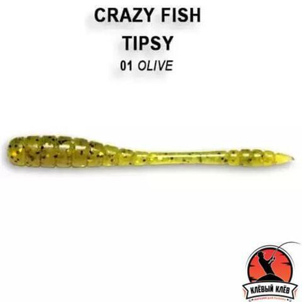 TIPSY 9-50-1-6 Силиконовые приманки Crazy Fish