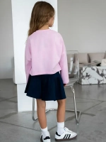 Осенний костюм для девочки, лонгслив и шорты