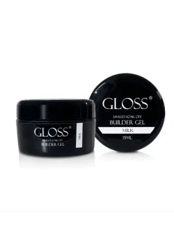 GLOSS Однофазний гель Builder Gel Milk, 15 мл