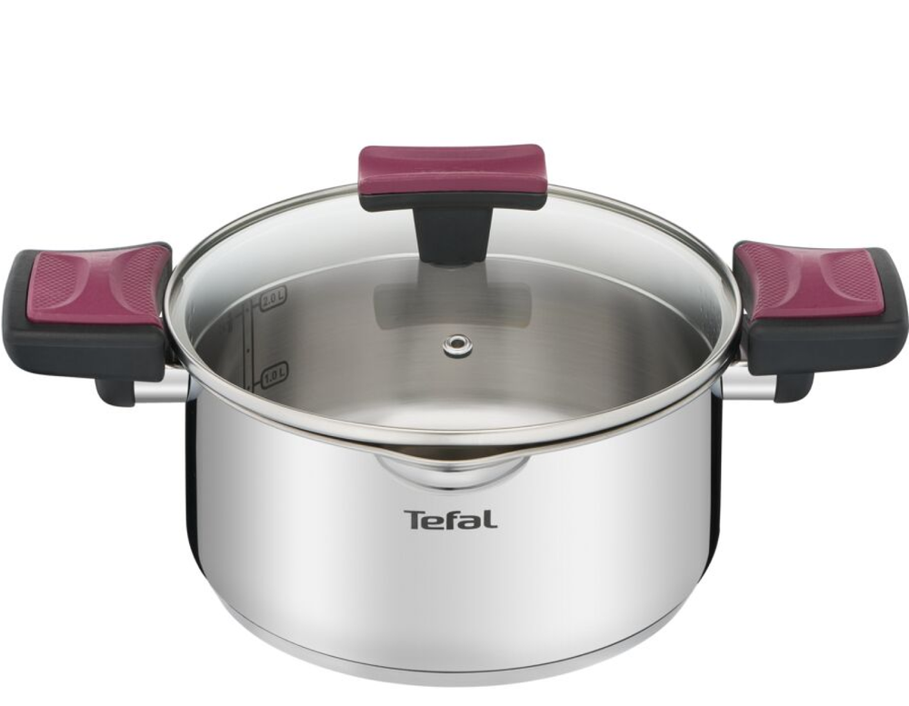 Кастрюля с крышкой Tefal Cook&Clip 2.9л 20см G7234474