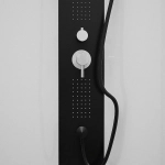 Душевая кабина Black&White GALAXY G8701 90x90 черный/прозрачный