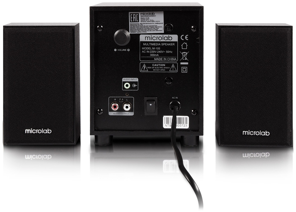 Компьютерные колонки Microlab M-105 черный