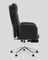 Кресло руководителя TopChairs Solid с оттоманкой черный