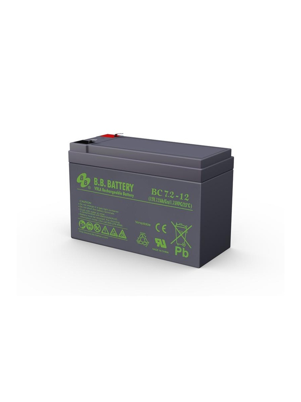 Аккумулятор 12В 7.2А.ч BC 7.2-12 B.B. Battery