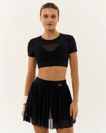 ОДЕЖДА ДЛЯ ТЕННИСА Женская, Юбка RAQUETA BLACK SWAN .