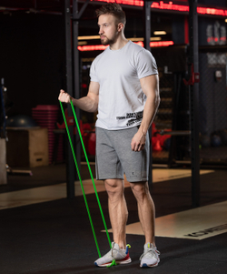 Эспандер ленточный для кросс-тренинга ES-803, 2-15 кг, 208х1,3 см, зеленый