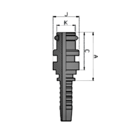 Фитинг DN 38 Staplelock SAE J1467 STECK