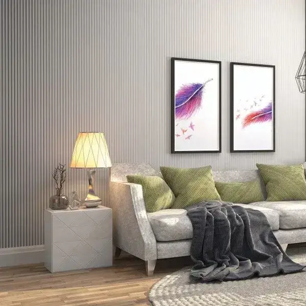 Стеновая панель 3D RAIL EAST (2700х120х12мм) Бриз Белая