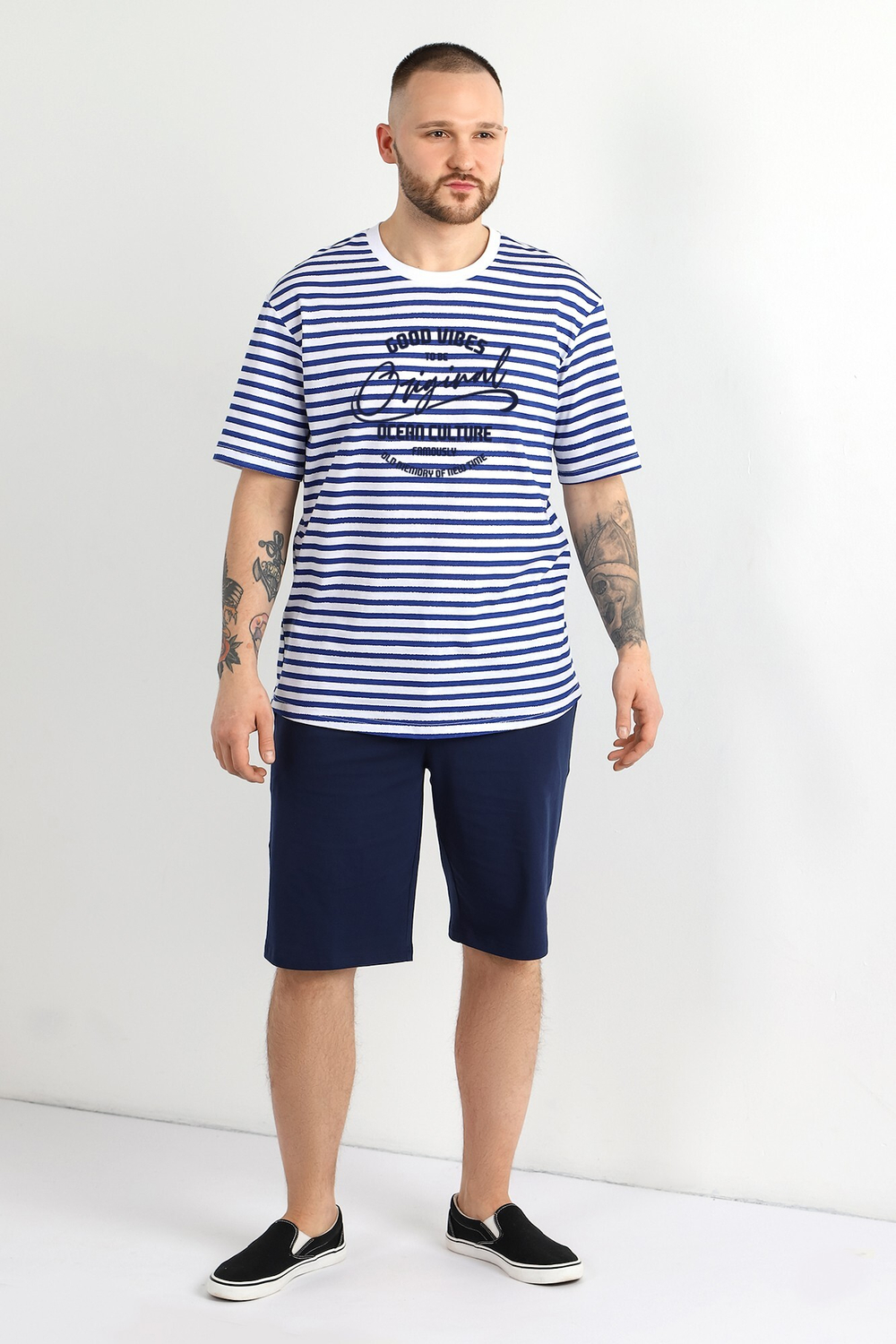 [m]Пижама мужская шорты и футболка КП-119