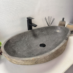 Раковина из речного камня RS-63640 (79*45*16) 0125