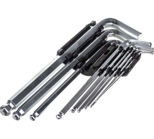 НАБОР КЛЮЧЕЙ ИМБУСОВЫХ MATRIX НЕХ 1,5-10ММ CRV САТИН УДЛИНЕННЫЕ 9ШТ 11233