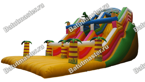 Надувной батут-горка "Горные приключения"