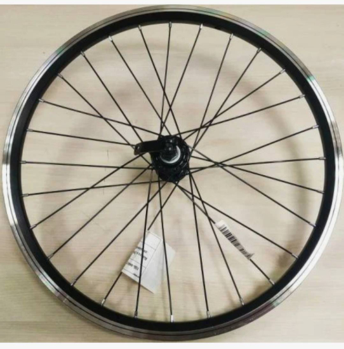 Колесо 20"переднее VENTURA,двойной алюмин.обод,эксцентрик,V-Brake черное