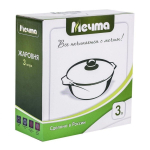 Жаровня алюминий, 28 см, антиприг, Мечта, Гранит black, чер, 33802, с крыш