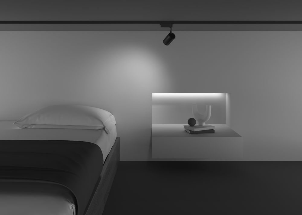 Трековый однофазный светодиодный светильник Maytoni Unity Vuoro TR003-1-6W3K-W-B