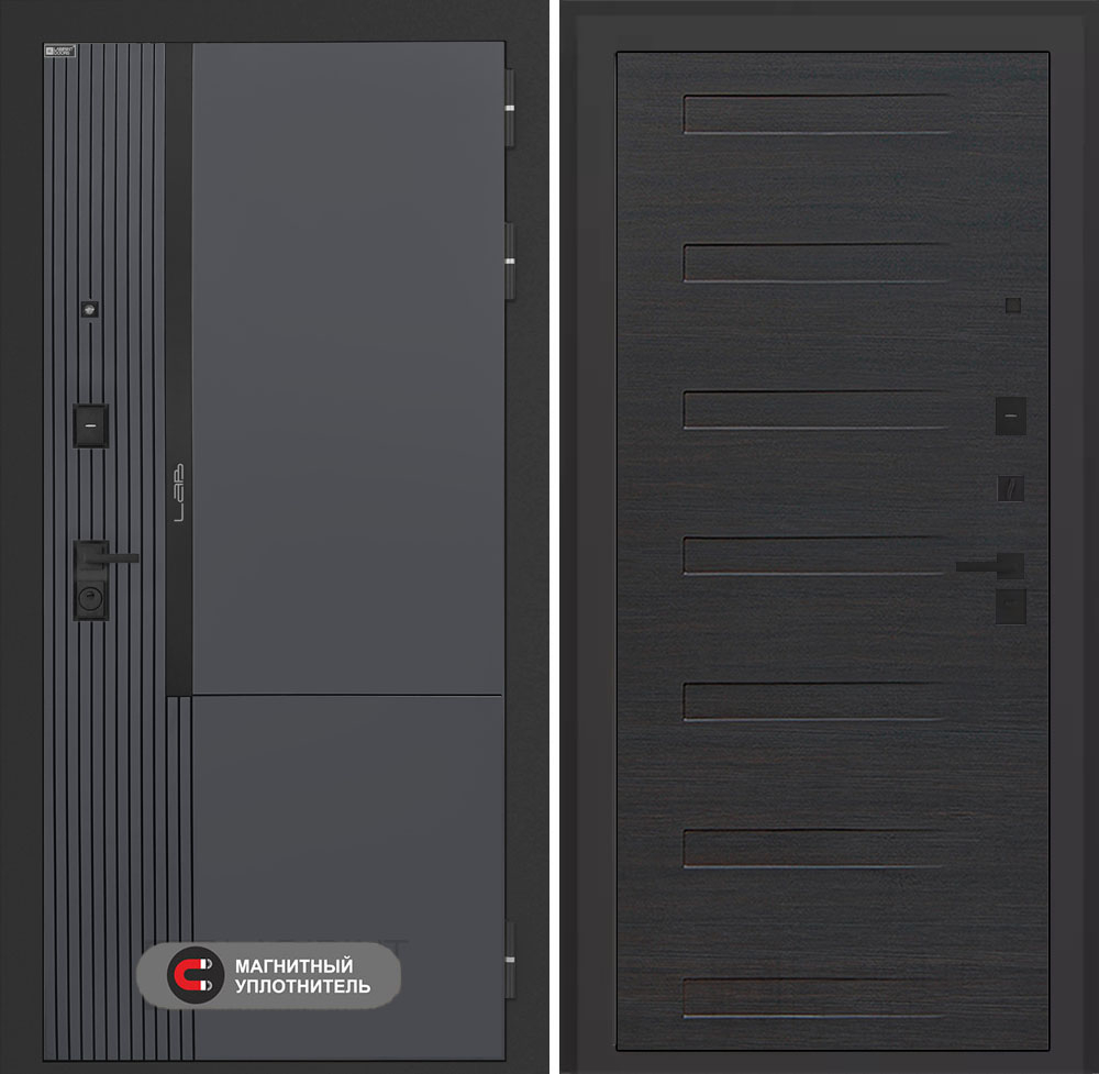 Входная дверь Лабиринт Лаб 2 Про - 14 Эковенге горизонтальный