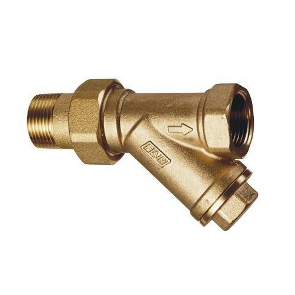 Фильтр грубой очистки FAR 2392 - 1/2" (НГ/ВР, PN16, Tmax 95°C, сетка 600 мкм)