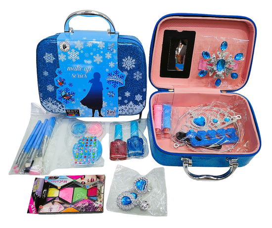 Бьюти бокс " Снежная королева " косметика для девочки + украшения