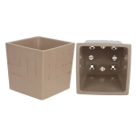 Горшок пластиковый с вкладкой Квадро фрапе 3,3л