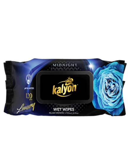 KALYON ВЛАЖНЫЕ САЛФЕТКИ ЛЮКС ПОЛНОЧЬ 120 ШТ x 12