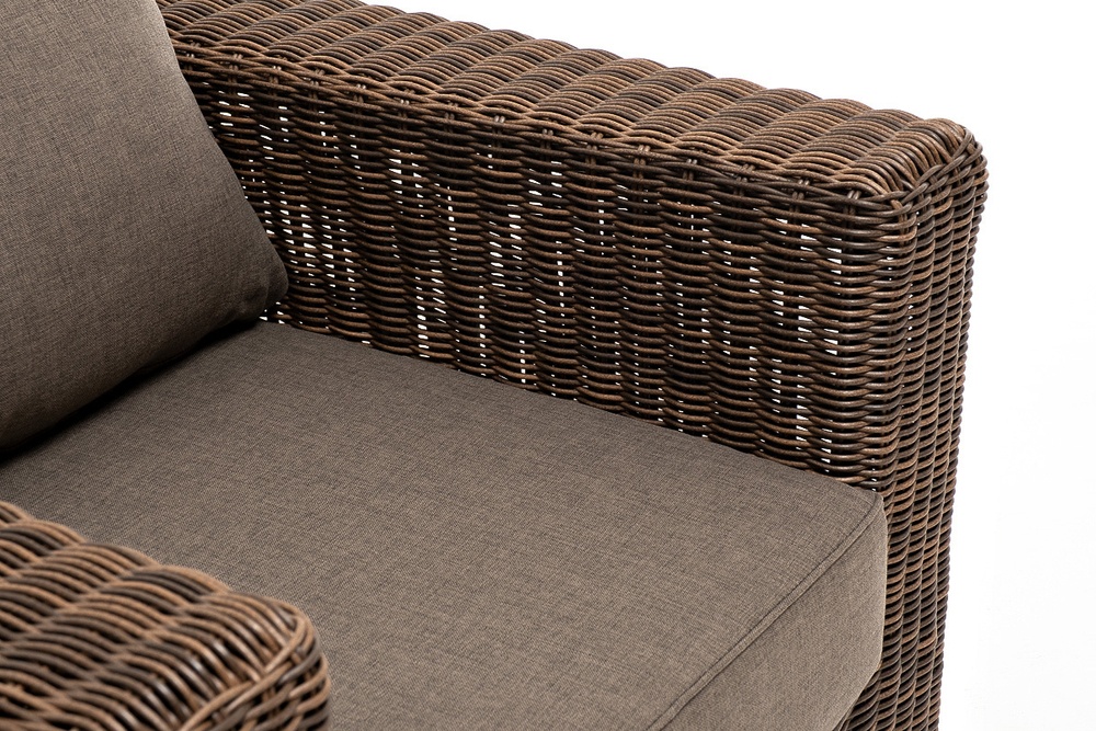 "Барселона" лаунж-зона из искусственного ротанга, цвет соломенный