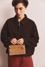 Bomber JANE dark brown color