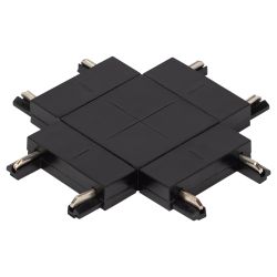 Коннектор питания ЭРА TRM-S5-CX BK для магнитного шинопровода Х-образный черный для системы S5