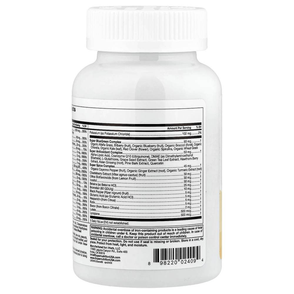 Super Nutrition, SimplyOne®, мультивитамины и суперкомплексы для женщин, 90 таблеток