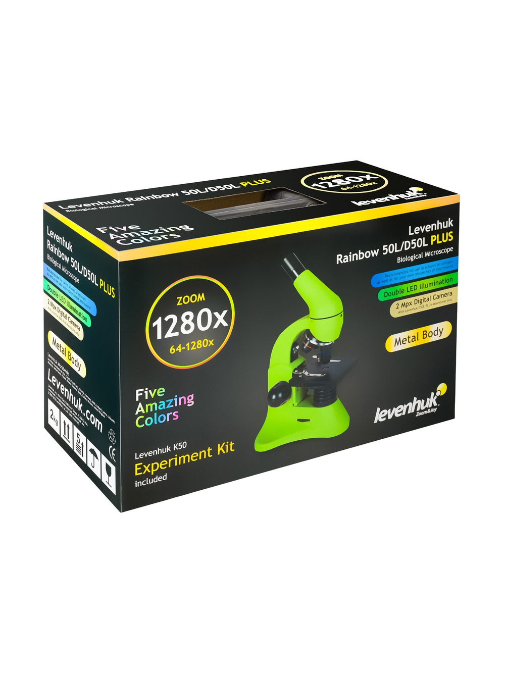 Микроскоп Levenhuk Rainbow 50L PLUS Лазурь