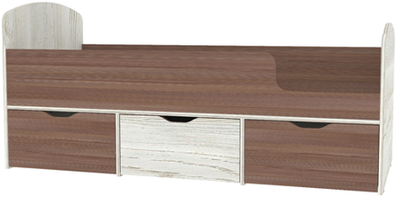 Кровать КарИВи Малыш Мини Винтерберг Бодего Темный