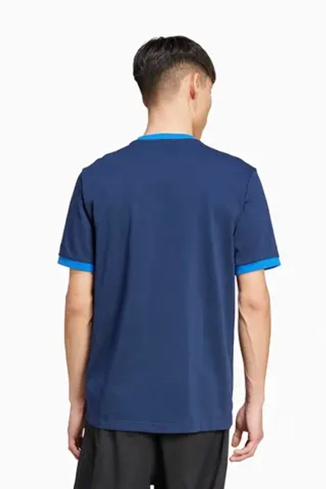 Футболка adidas Contrast Tee - темно-синий