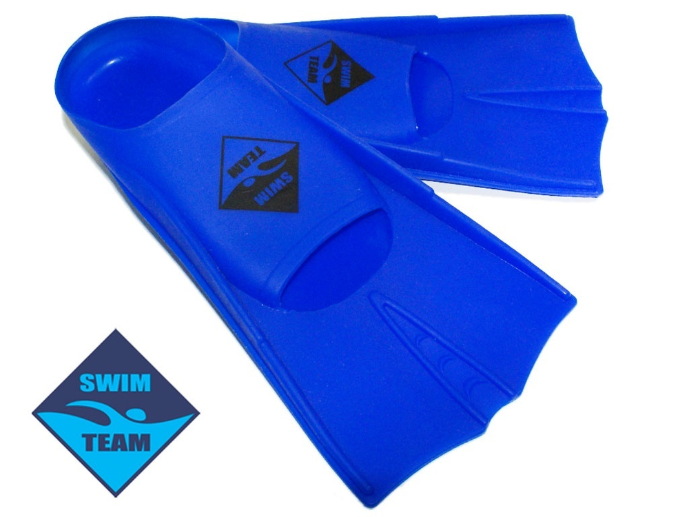 Ласты для бассейна размер 27-29 SWIM TEAM :TE-2737-1  (голубой)