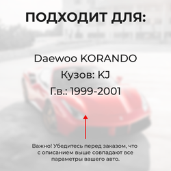 Ремкомплект ограничителей дверей Daewoo KORANDO KJ (2 двери, тип 23) 1999-2001