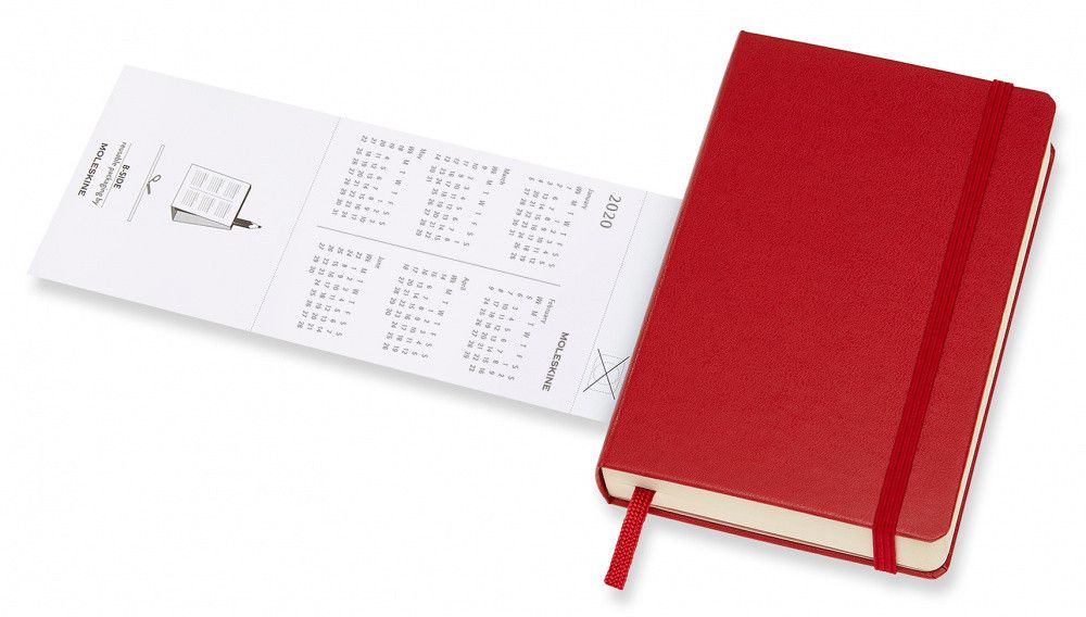 Ежедневник Moleskine Classic Daily Pocket 400 стр красный (DHF212DC2)