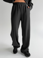 Костюм спортивный Mirana из укороченной толстовки и широких брюк на резинке