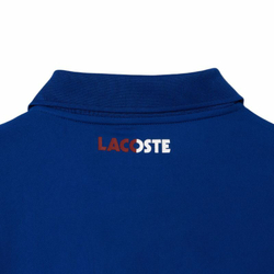 Мужское теннисное поло Lacoste Ultra-Dry Colourblock Tennis Polo Shirt - небесный